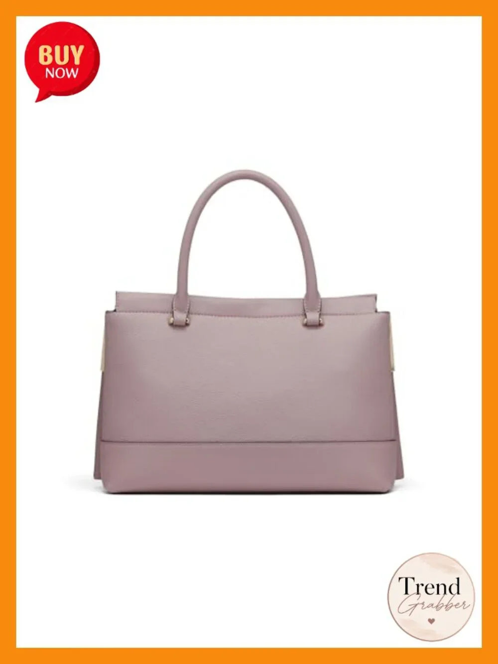 Vegan Leather Triple Compartment Satchel with Detachable Coin Purse & Crossbody